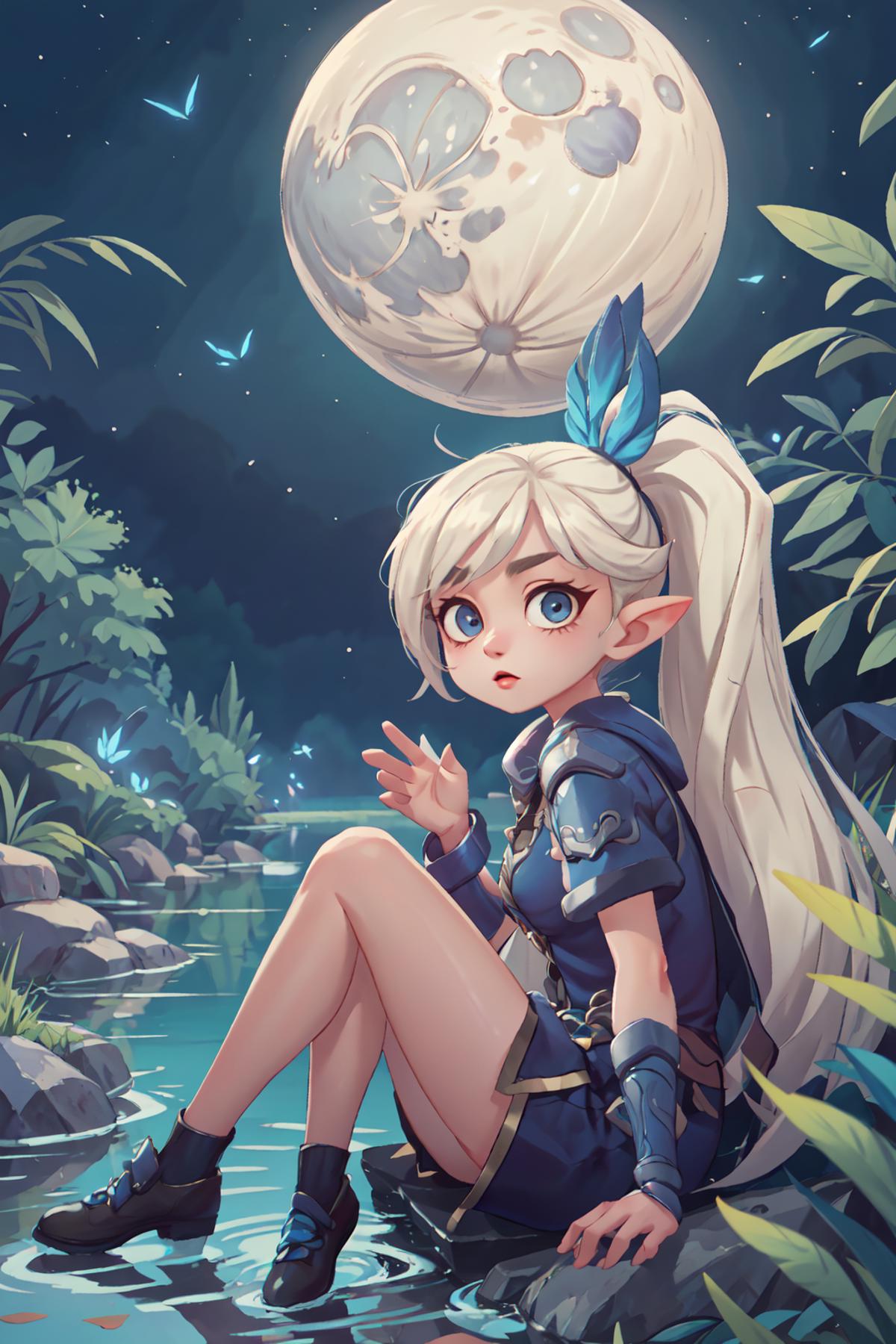 Miya - Moonlight Archer (Mobile Legends) LoRA image by Darkreep