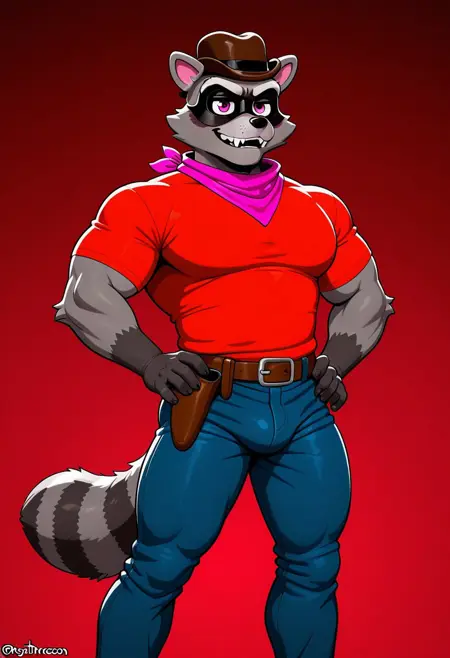 Ray the Raccoon From those nights at Rachel's