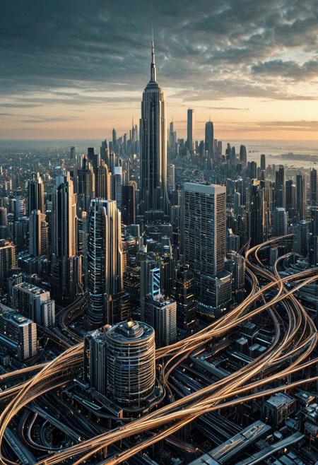 A cyberpunk skyline woven with shimmering quantum cables, where buildings pulse with entangled rhythm and rooftops are dotted with deco antennas tuned to infinite timelines  <lora:Qu4ntumPunk_04XL:1> qu4ntum,<lora:SDXLFaeTastic2400:0.4> <lora:extremely_detailed:0.4> extremely detailed, Masterpiece,best quality,hi res,8k,hi res,8k,award winning,(sharp focus, intricate, highly detailed),