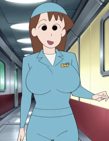 新人女性隊員 New female member/クレヨンしんちゃん 嵐を呼ぶ 歌うケツだけ爆弾!  Crayon Shin-chan Fierceness That Invites Storm! The Singing Buttocks Bomb  - Illustrious