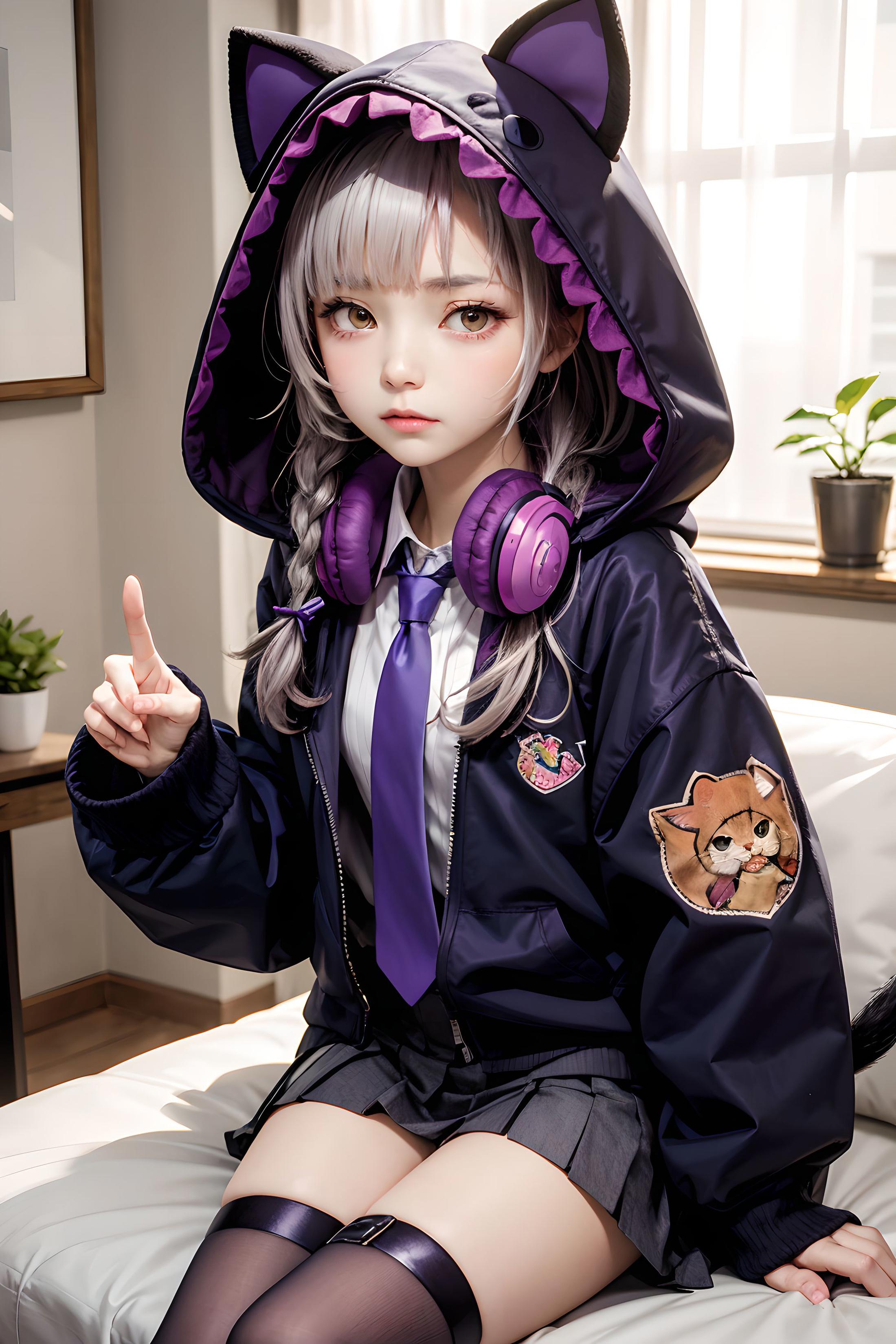 Murasaki Shion 紫咲シオン / Hololive image by shenkeng