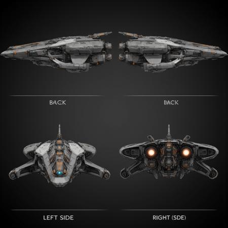 Space ship turner FLUX v1.0