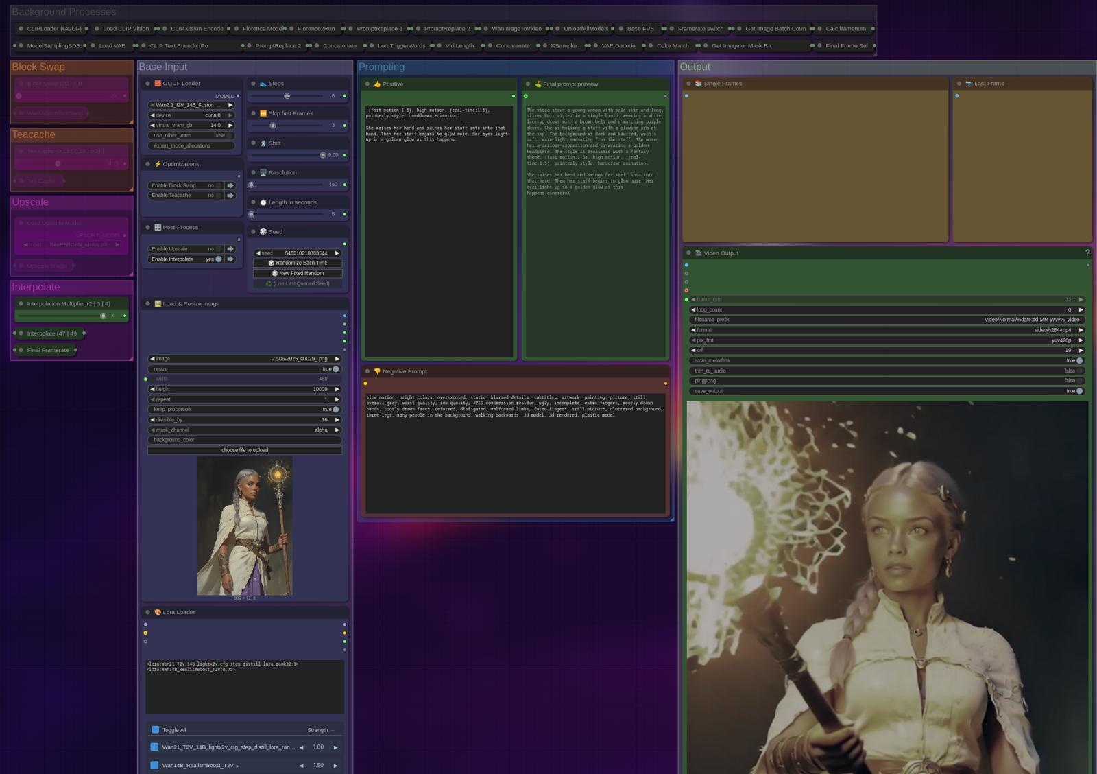 Wan2.1FusionX-GGUF Workflow