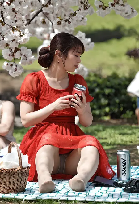 Hanami-panties 花見パンチラ