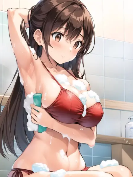 washing own body