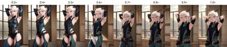 (masterpiece, best quality:1.2), <lora:thedragonprince_rayla-10:0.3>, solo, 1girl, rayla, smile, looking at viewer, arms behind head, long hair, purple eyes, bodysuit