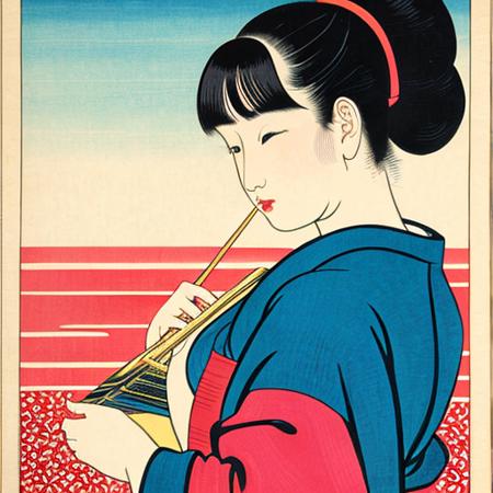 <lora:ukiyoe_v2:0.3> ukiyoe, 1girl