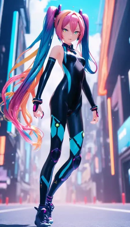 MikiMikuDance (MMD) 3D Hevok [Art Style Capture] LoRA XL