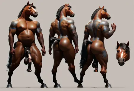 Anthro horse (semi realistic)