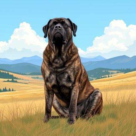 Brindle English Mastiff