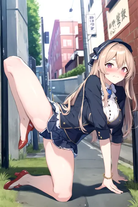 pet play (all fours / leg up / squatting / paw pose) Concept LoRA