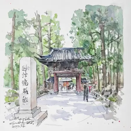 【Flux.1 D】Pen drawing + watercolor style