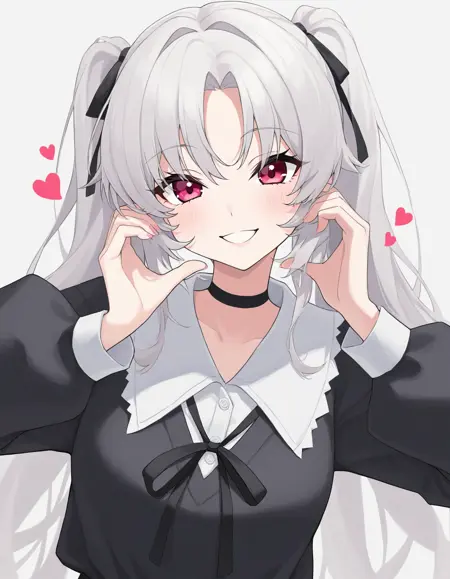 Cheeks heart pose(ほっぺハート) / Pose LoRA / NoobAI