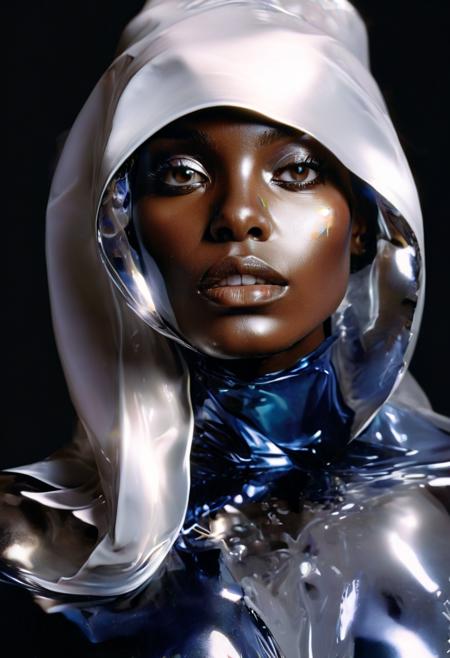 Imagine diamond-like caustic light shining on a black model,strong contrast,high-end feel,fashion cover,<lora:Jelena Kevicæµéè²å½©æç»é£æ ¼_v4.0>,acid art,white background,film photography,liquid metal,<lora:ArienSDXL-è²å½©æ¦å¿µåçº§ç³»å(æç»­æ´æ°)_glowing colors(è²å½©èºæ¯å¢å¼º):1>,<lora:ç²ç ºè´¨æåå¡å é£XLçæ¬:1>,