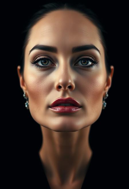 Women, symmetrical  portrait, beautiful makeup, black background, side soft light, highly detailed, melancholic, masterpiece Photography in the style of Oleg Dou, soft light hyper clean photography, (((Oleg Dou photography style)))