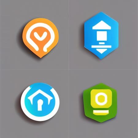 Generate a logo for a smart home technology company. Integrate smart home devices like thermostats, lights, and locks into the logo to emphasize convenience and connectivity