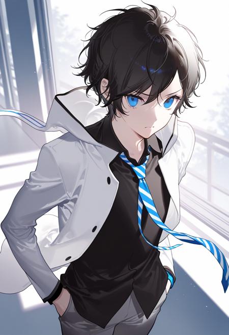 Protagonist (Kuze Hibiki/Kageyama Hiro/Segawa Shutaro/Atora Shutaro/"Bunny Boy") from Devil Survivor 2 2 in 1 (illustrious XL)