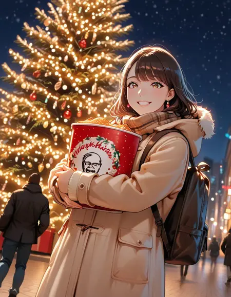 KFC , Christmas Package Bucket \ ケンタッキーフライドチキン 、 クリスマスバーレル、パーティーバーレル