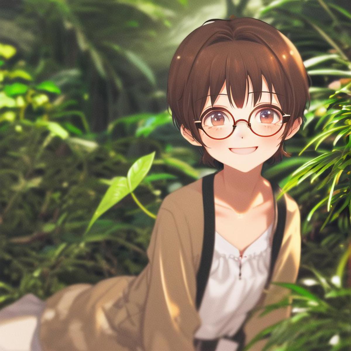 Dopamine Girl - <lora:dpmg_ghibli_style:1> profile picture, anime