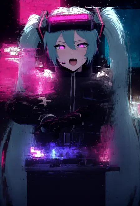 Glitch Effect – Special Effect DoRA (LoCon + DoRA_wd)