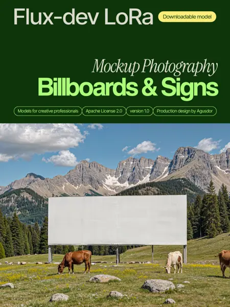 Flux Lora | Mockup Photography: Billboards & Signs
