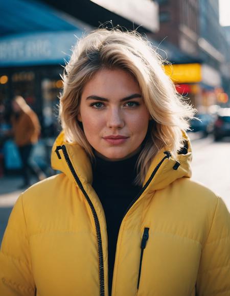 cinematic photo professional fashion close-up portrait photography of a ((ohwx woman)) at hatch during Afternoon, Nikon Z9,  mole <lora:kateupton_dh128_lora_v2b:1.1> . 35mm photograph, film, bokeh, professional, 4k, highly detailed