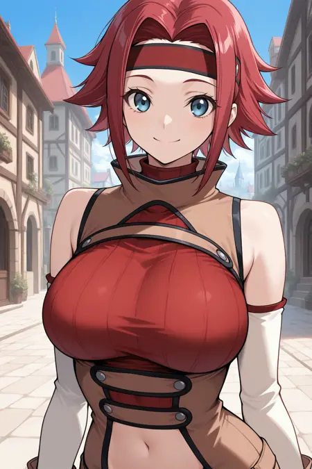 Kallen Stadtfeld/カレン・シュタットフェルト (Code Geass) SDXL LoRA | 5 Outfits [Illustrious]