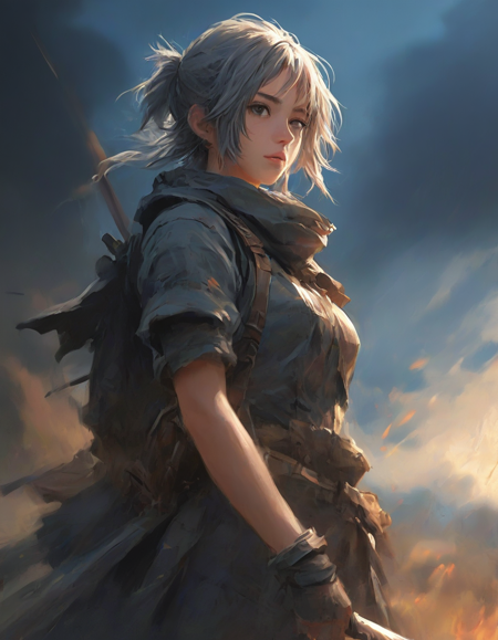 painterly anime artwork, never the brave, masterpiece, fine details, breathtaking artwork, painterly art style, high quality, 8k, very detailed, high resolution, exquisite composition and lighting