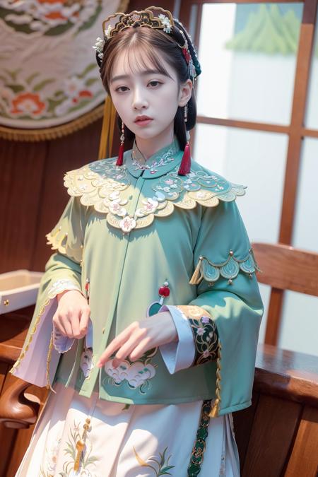 (8k, best quality, masterpiece:1.2), (realistic, photo-realistic:1.2),<lora:hanfu2.0:1>, jin, (collar button, ming, Ming Dynasty, Ming clothing:1.4)