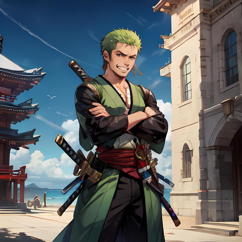 China One Piece Roronoa Zoro, China One Piece Roronoa - Roronoa Zoro  Portrait Of Pirates, HD Png Download - 750x750(#5319594) - PngFind