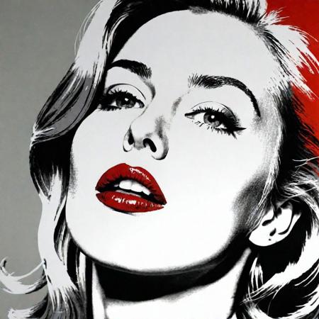 woman in ecstasy state, extremely sensual pose, illustration Louis Jover
and Andy Warhol style, red grey white and black, clear fine lines,
no gradients only bold plain colors, very contrasted background