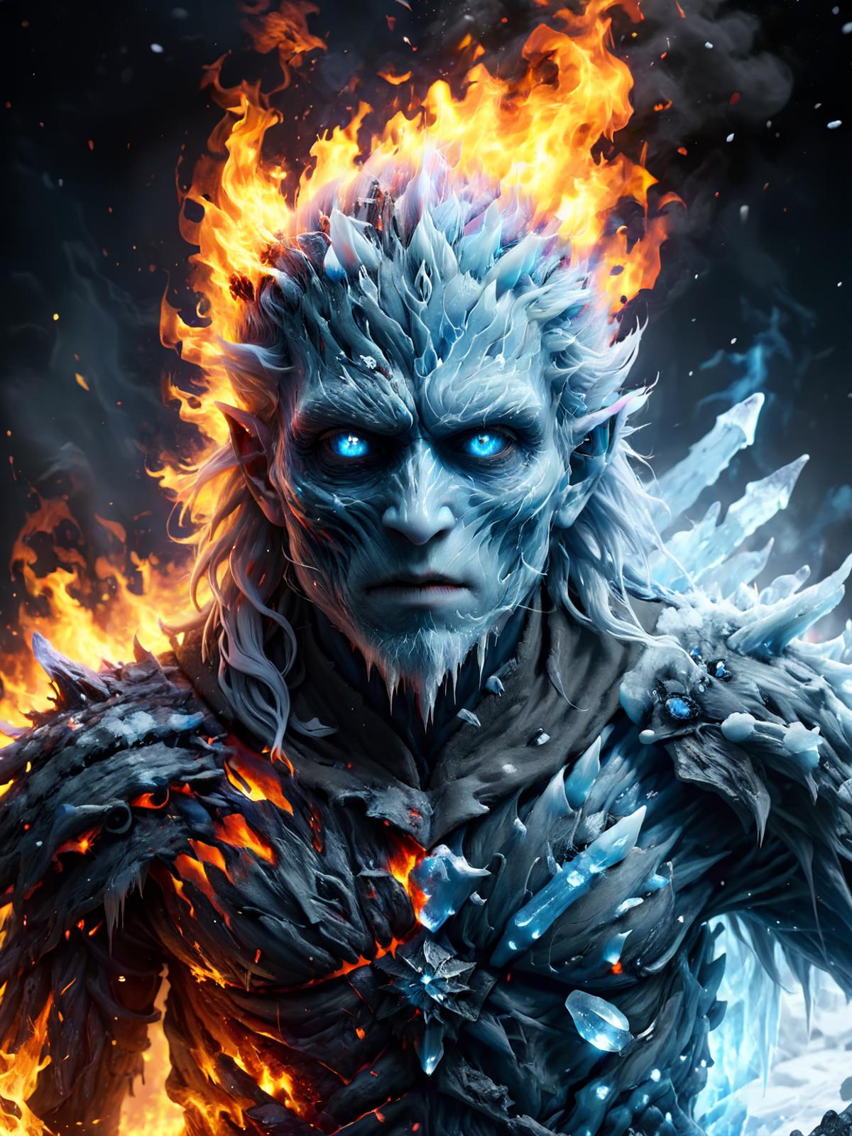 Fire and Ice Style [LoRA 1.5+SDXL] image by Dever