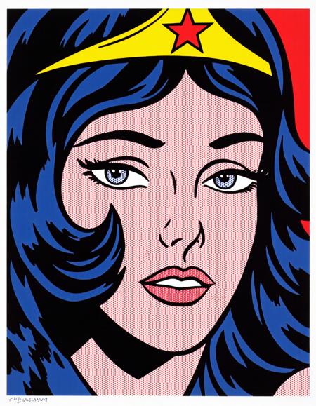 Pop Art - Roy Lichtenstein Style Flux1-Dev