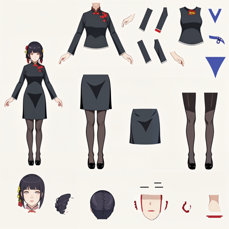 Vtuber - LIVE2D  Split Model 虚拟主播 VTuber - Virtual YouTuber【皮套噩梦】 v1.3