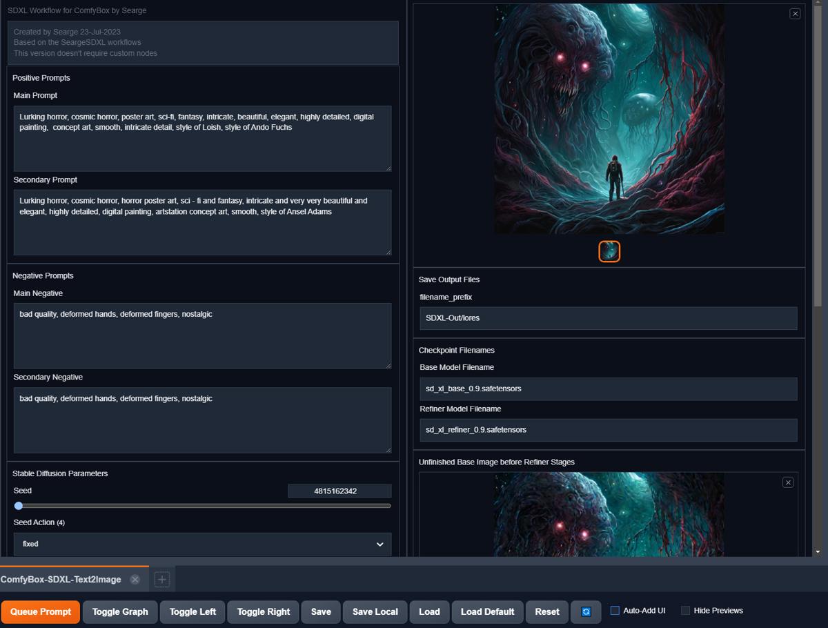 Searge sdxl evolved v4 3 2 optimized workflow for comfyui 2023 11