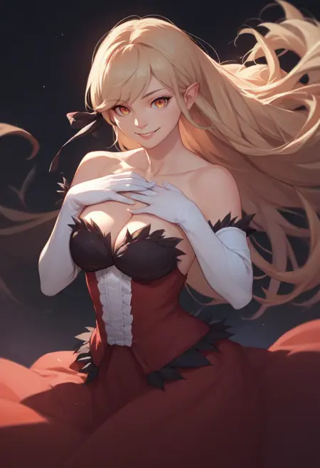 [Pony Diffusion V6 XL] Kiss-Shot Acerola-Orion Heart-Under-Blade | Bakemonogatari