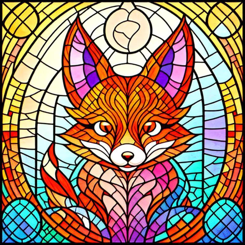 Stained glass circle image by simpledit