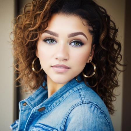 Picture, best quality, a woman in city, photo of beautiful ZC<lora:ZC:1.0>, casual, brown eyes, curly hair, make up, looking at viewer, perfect face, perfect eyes, sharp focus, Intricate, High Detail, dramatic, photorealistic,