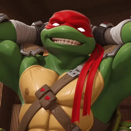 Tmnt - Ninja Turtles Fortnite - Raphael, Leonardo, Michelangelo, Donatello (Illustrious)
