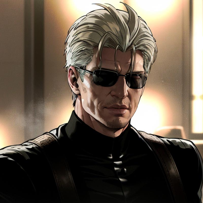 Resident evil 4 staring Val Kilmer as albert wesker images generated ...