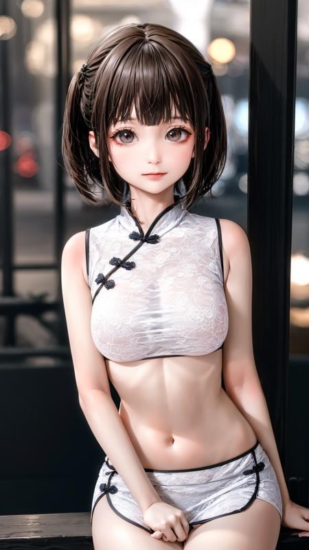 rc,midriff,print,chinese clothes,