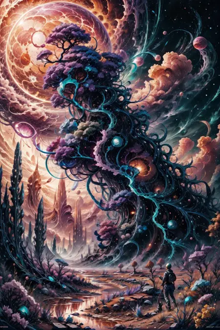 Alienscape - Strange Landscapes LoRA for SD 1.5