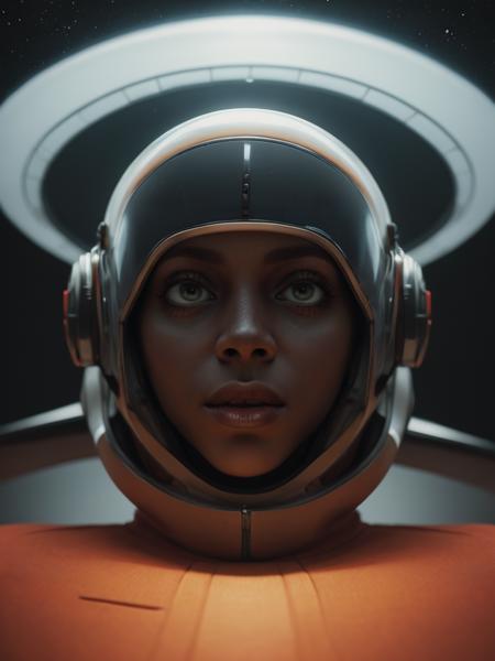 masterpiece photography, very wide shot, of
a futuristic humanoid female in a strange costume, ancient alien portrait, anthropological photography, futuristic himba girl, afrofuturism style, african female android, by Jonathan Solter, by Steve McCurry, portrait of a space species
cinematic, chiaroscuro, depth of field, surreal, (foreboding background:1.4), insane details, trending on artstation, sharp focus, in the style of wayne barlowe and igor kieryluk and Gunta Stölzl,.
<lora:xl_more_art-full_v1:1>
<lora:rotated view Style:1.1> rotated view style, Dutch Angle Style <lora:alienxl:0.8> alien, monster, creature, science fiction