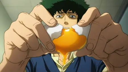 cracking egg(two hand) 卵を割る(両手)