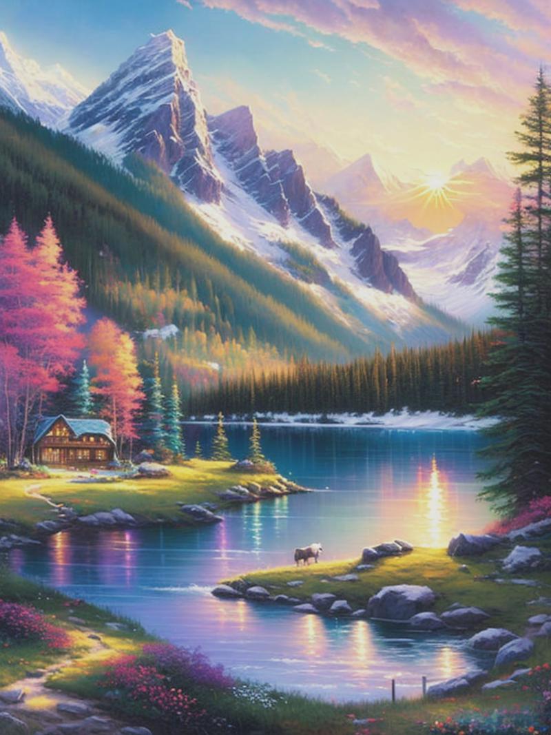 Thomas Kinkade Style image by Kappa_Neuro