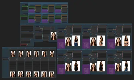 Workflow to create a consistent-character Dataset (Flux.1 Dev/Krea+Kontext Nunchaku)