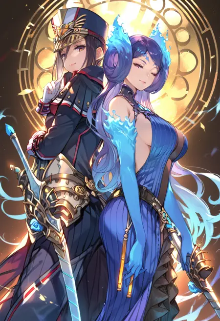 Xenoblade Chronicles 2 - Morag and Brighid (メレフ & カグツチ) PonyXL