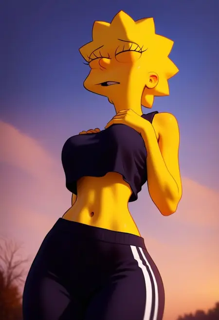 Lisa Simpson (The Simpsons) - pony