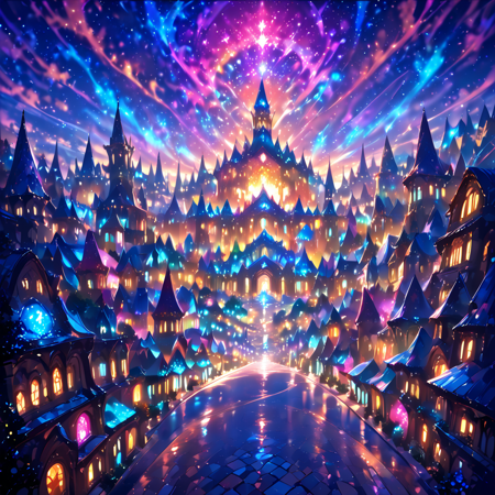 Fantasy city V - Glowing city (XL/Illustrious) SDXL