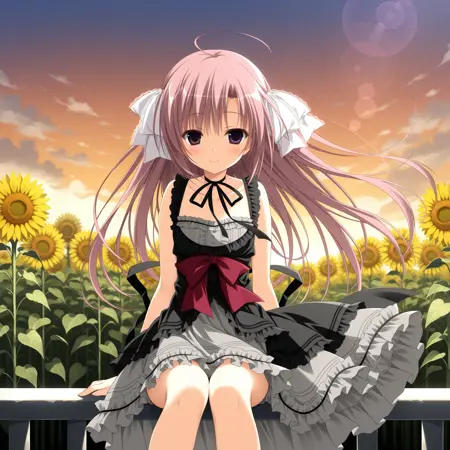 Natsusaki Yomi (夏咲咏) | Himawari no Kyoukai to Nagai Natsuyasumi (向日葵的教会与长长的暑假) | NoobAI